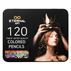 ETERNAL ART 專家級鐵盒色鉛筆, 120色, 1盒
