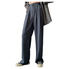 COWD 多巴胺 HL668 顯瘦長腿西裝褲 灰色 L 號