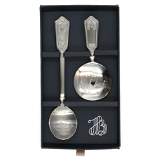 TB Cutrary 日本製古典宮廷風不鏽鋼茶匙/攪拌匙2件組, Silver, 1組