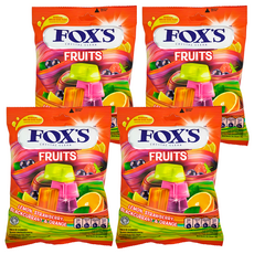 FOX'S 綜合水果風味糖 水果糖, 90g, 4袋