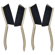 Easy Cleaning Solution 潔田屋 雙子隨意刷2件組 聚丙烯和聚乙烯對苯二甲酸酯材質 尺寸38x23x3.6公分, 白色 + 黑色, 2組