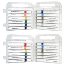 DAIHO 耐水性丙烯彩色筆 色彩鮮明、筆觸流暢 適用於多種材質表面 讓您的創作不受限制, 2盒, 12色