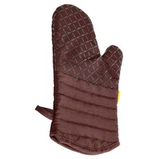 CHEFMADE 學廚 隔熱手套 32x18cm 砂膠+純棉 耐溫200度, 咖啡色, 1支