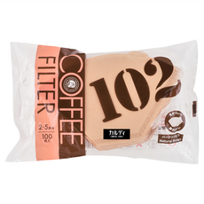 咖樂迪咖啡農場 咖啡過濾紙 102 - 2-5杯用 原生紙漿, 100個, 1包