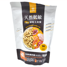 DOG CAT STAR 汪喵星球 全齡貓 天然低敏凍乾主食餐 小方粒型 500g, 鮭魚 + 雞肉, 1包