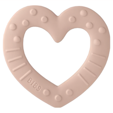 BIBS Baby Bitie 固齒器, 可愛愛心形狀, 不含BPA、PVC, 單件, 愛心腮紅, 1個
