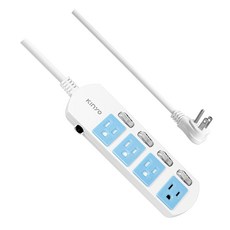 Kinyo 4開4插延長線 12尺 CGS344-12, 1入