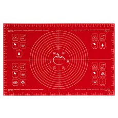 mastrad 多功能烤焙墊(紅色), 玻璃纖維、矽膠材質，耐高溫-40~250度C, 62 x 40.5cm, 1個