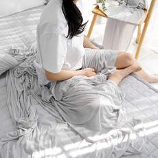 SCOHOme 冰涼接觸涼感夏季薄被, 冷灰色