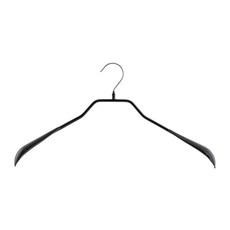 MAWA 時尚止滑無痕外套衣架 德國原裝進口 46cm, 黑色, 10個