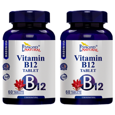 ESMOND NATURAL 愛司盟 維生素B12錠狀食品 含紅景天萃取物, 60錠, 2罐
