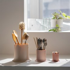 Living Soop Oro's Scale 餐具收納桶 Set 1組, 米色+粉色+玫瑰粉