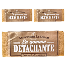 LE SERAIL 席哈爾 衣物橡皮擦 去漬皂, 法國馬賽製, 80g, 3個