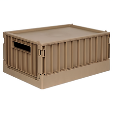 HOMBOXX 瓦特工業風收納盒 18L, 卡其色, 1個