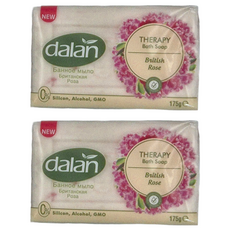 dalan 達欖 玫瑰甜杏仁牛奶植萃療浴皂, 175g, 土耳其原裝進口, 2個