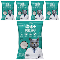 iCat 寵喵樂 喵博士 無塵澎潤土貓砂 小米粒款 5L, 原味, 5包