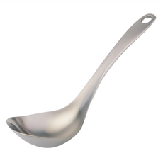 潔豹 大和304拉麵大匙, 304不鏽鋼材質, 通過SGS無毒測試, 耐酸鹼, 霧面一體成型設計, 可掛式孔洞把手, 適用於洗碗機, TH-79018, 1支, 拉麵大匙