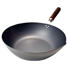 Beauty Life YOKOYAMA 燕熟系列 窒化鐵炒鍋 CTT-100, 28cm, 黑色, 1個