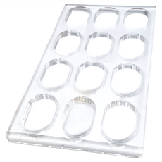 Betty's 焙蒂絲 橢圓造型 達克瓦茲模具 厚 PM513 34 x 19 x 1.3cm, 1個, 34cm