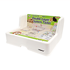 LillipHut 麗利寶 方便拆卸防尿垢兔便盆 雙層系統 尺寸310*242*150mm, 2768, 1個