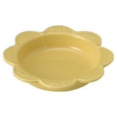 三陶株式會社 陶瓷焗烤盤 日本製 直徑17.2 x 高2.9cm, 黃色, 1個