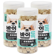 by DOG 狗狗凍乾零食 100%新鮮製成 高蛋白質低脂肪低熱量 HACCP認證, 雞胸肉, 110g, 3罐