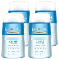 L'OREAL PARiS 巴黎萊雅 台灣公司貨 溫和眼唇卸妝液, 125ml, 4瓶