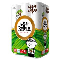 Namuya Namuya 印花三層捲筒衛生紙, 30m, 30捲, 1袋