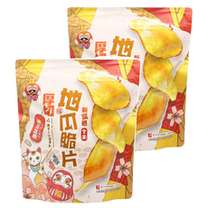 福味 厚切地瓜脆片 焦糖, 140g, 2包