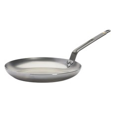 de Buyer 畢耶 原礦蜂蠟系列 傳統單柄西式蛋捲鍋鐵鍋 適用IH爐, 24cm, 1個