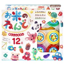 GINCHO 銀鳥 無毒米黏土，9色, 大米年限, 30g, 1盒