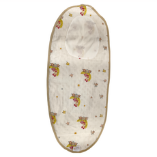 Qbibiya 萌趣豆豆毯純棉肚圍, 尺寸35 x 80 cm, 0歲以上適用