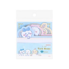 吉伊卡哇午茶趣造型便利貼 藍色假日 可愛造型 辦公學習好幫手, 60張, 1個