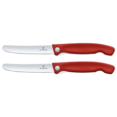 VICTORINOX 瑞士維氏 摺疊款番茄刀 VICT-6.7831.FB 紅色 42g, 2個