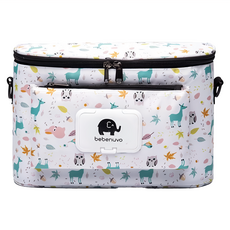 bebenuvo 韓國新款推車掛袋 三代, 帆布+防水層，19*13*32 公分(cm), 快樂森林, 1個