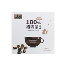 歐可茶葉 拿鐵咖啡 無糖款, 超微研磨, 100%紐西蘭奶粉, 18g, 10包, 1盒