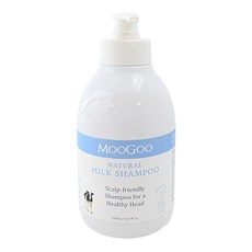 MOOGOO 天然初乳洗髮乳, 添加牛奶蛋白成分 泡沫溫和細膩 深層清潔髒污 滋養頭皮與髮絲 純淨無添加 敏感肌適用, 500ml, 1瓶