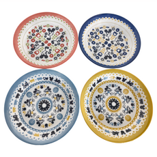 maebata 陶瓷咖哩盤 21.5 x 21.5 x 3.5cm, M/K&M/N, 4個