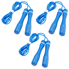 Ksy 加長版兒童跳繩, 240cm, 藍色, 3條