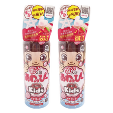 EARTH 地球製藥 ONPO 溫泡 入浴香氛Q泡泡 草莓, 兒童用玩具型, 添加乳木果油及荷荷芭油保濕成分, 160ml, 2瓶