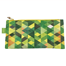 Paprcuts.de 筆袋 幾何風, 萬花筒綠, 1個