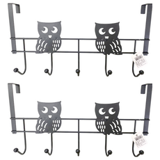 Little Pink Rabbit 粉彩小兔 貓頭鷹門後5鉤 Set, OA036, 2個