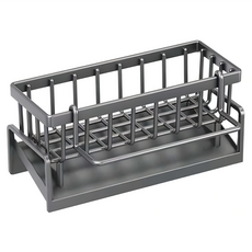 FANCY LIFE 廚房收納瀝水架, 黑色, ABS材質, 1個