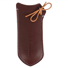 CLS 隔熱 防燙 萬用柄套 廚房用品 牛皮 質感 牛皮手柄保護套 標準款, 深咖啡, 1個