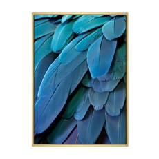 層疊的藍, 0.8cm細框, 實木內框, PS進口外框, 50 x 70cm, 木框