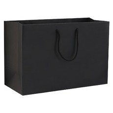 黑卡紙袋 鋼紙板, 48 x 14 x 35cm, 黑橫8, 10個