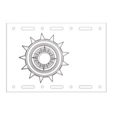 WELLHIKE 1單位IGT壓克力桌板 可搭配圓臺燈衣變色 36 x 25cm 1.2kg, 透明色, 1個