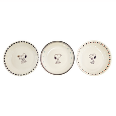 yamaka 山加商店 Snoopy 陶瓷義大利麵盤3件組 直徑21.5 x 4公分, 1組