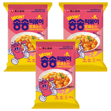 TAEKYUNG 泰耕 洞洞辣炒年糕 粉紅醬 3包 340g 道地韓式風味