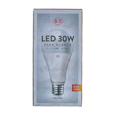 旭光 LED燈泡 30W, 黃光, 1個